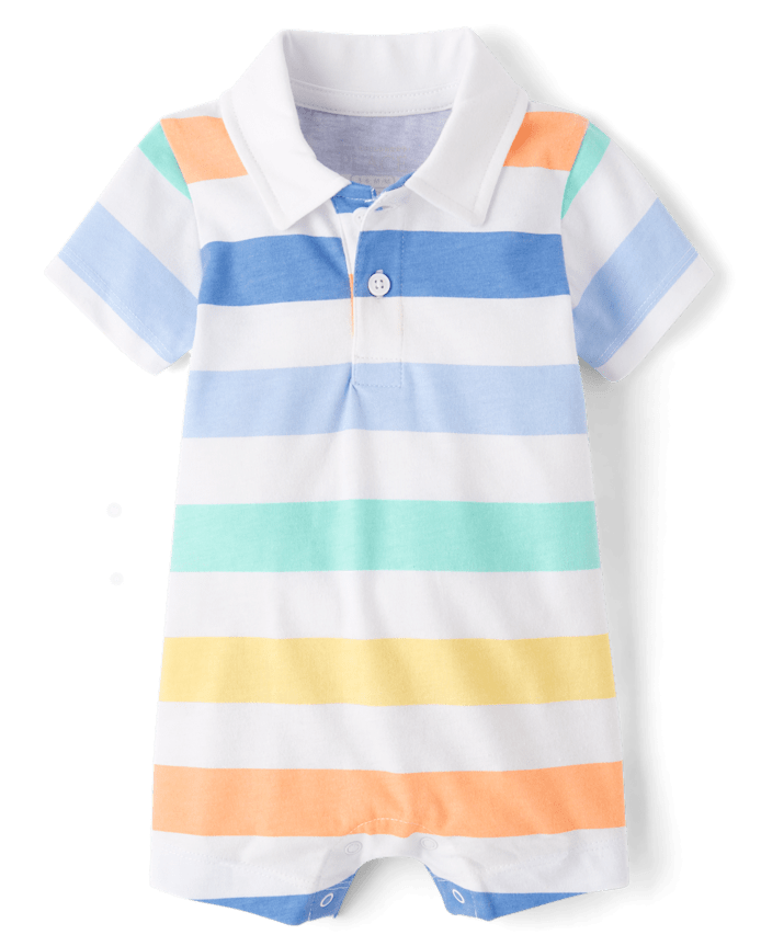 Romper de Rayas de Bebe 9-12 M