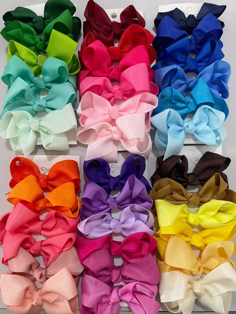 Set 6 lazos de colores estilo burbujas