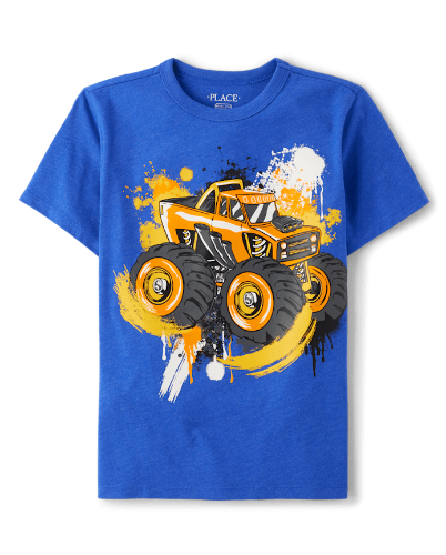 Franela Azul Rey figura Monster Truck 5/6T