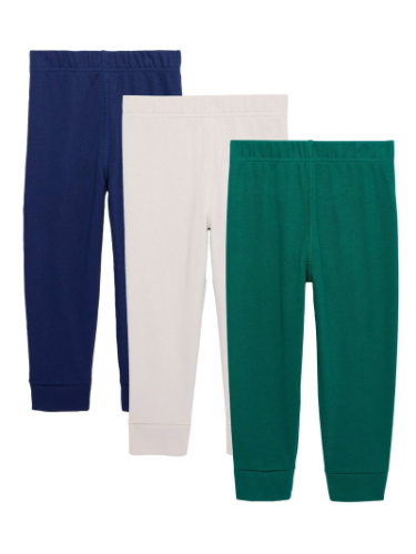 Jogger de Felpa de Niño, azul, beige, verde 3T