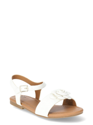 Sandalias de niña blancas con detalle de flor 13