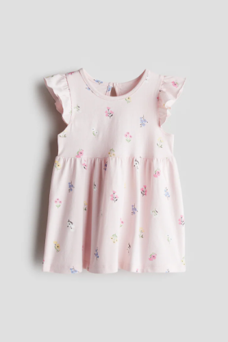 Vestido Rosa de florecitas 2T de niña