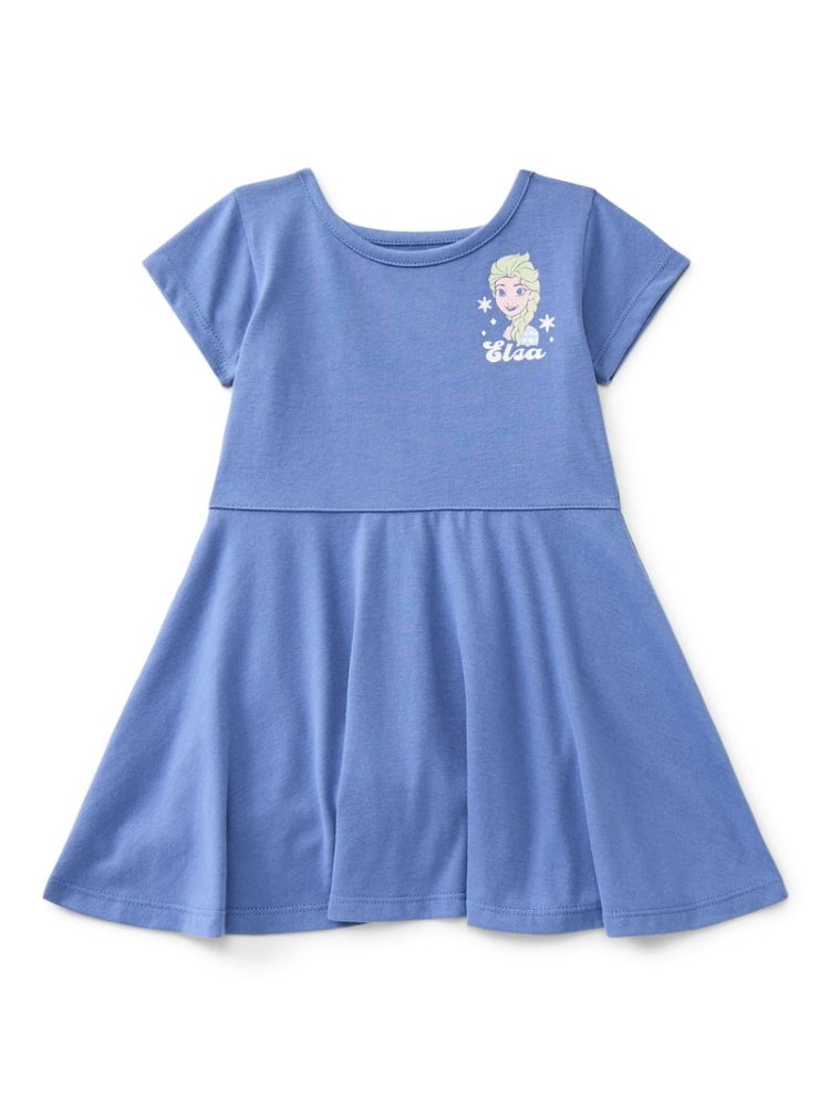 Vestido Celeste logo Frozen 4T
