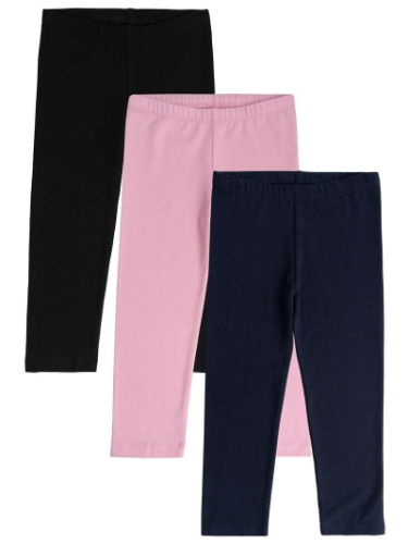 Leggins de niña negro, rosa, azul 4/5T