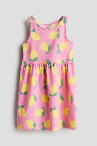 Vestido S/M Rosa Limones 3/4T
