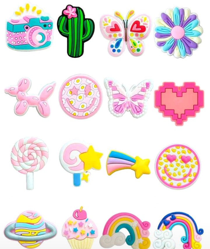 Pzas de figuras varias para bolso o chanclas cross por unidad