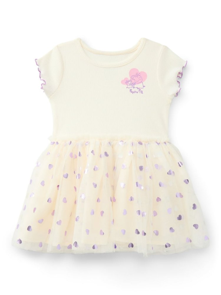 Vestido Tutu Crema Peppa Pig 2T