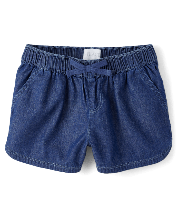 Shorts Chambray Azul Oscuro 8T