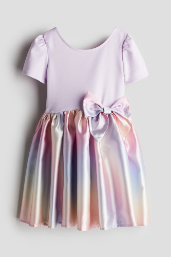 Vestido lila arcoiris de Niña 2T