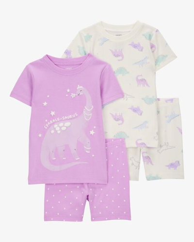 Pijamas Short Morada Dino de Short 2T