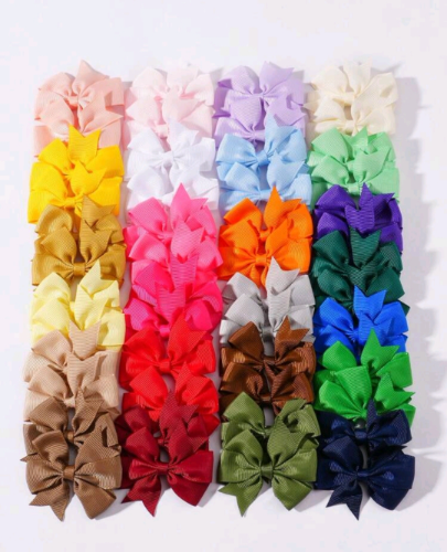 Paq 3 pares de Lazos pequeños colores varios