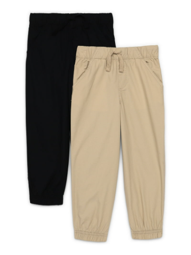 Pantalon deportivo Negro y Beige de niño 6T