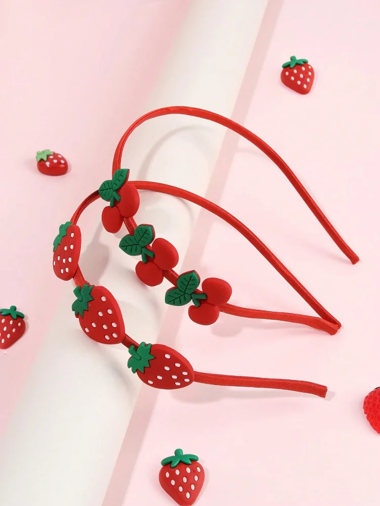 Diadema Roja Fresa y Cereza por unidad