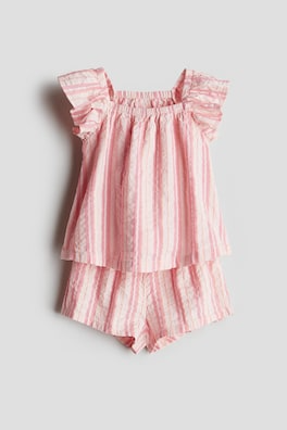 Conjunto RosadoTela Texturizada 3T