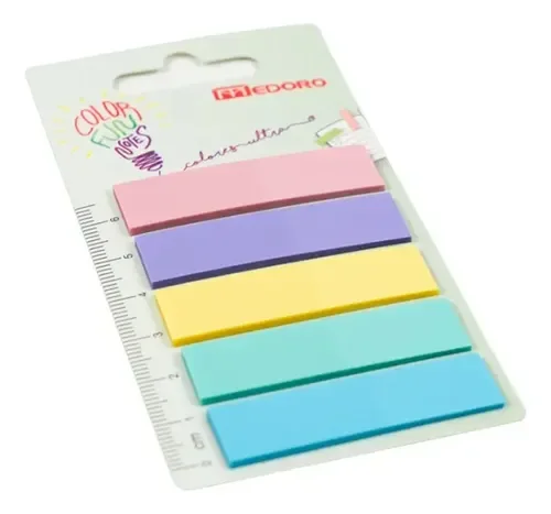 27 Banderitas Adhesiva Medoro Pastel x5