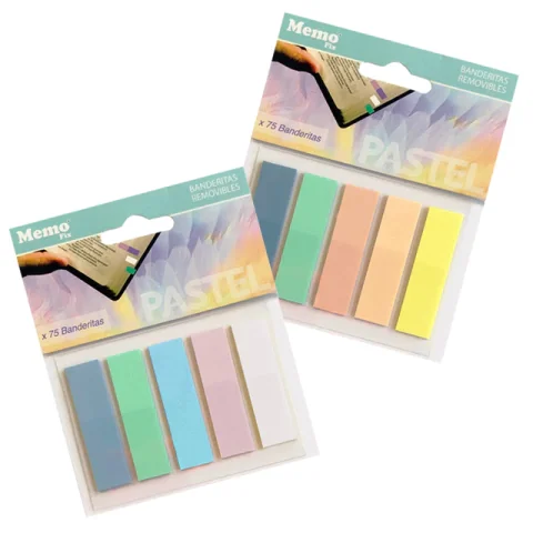 Banderitas adhesivas Memo Fix Pastel x5