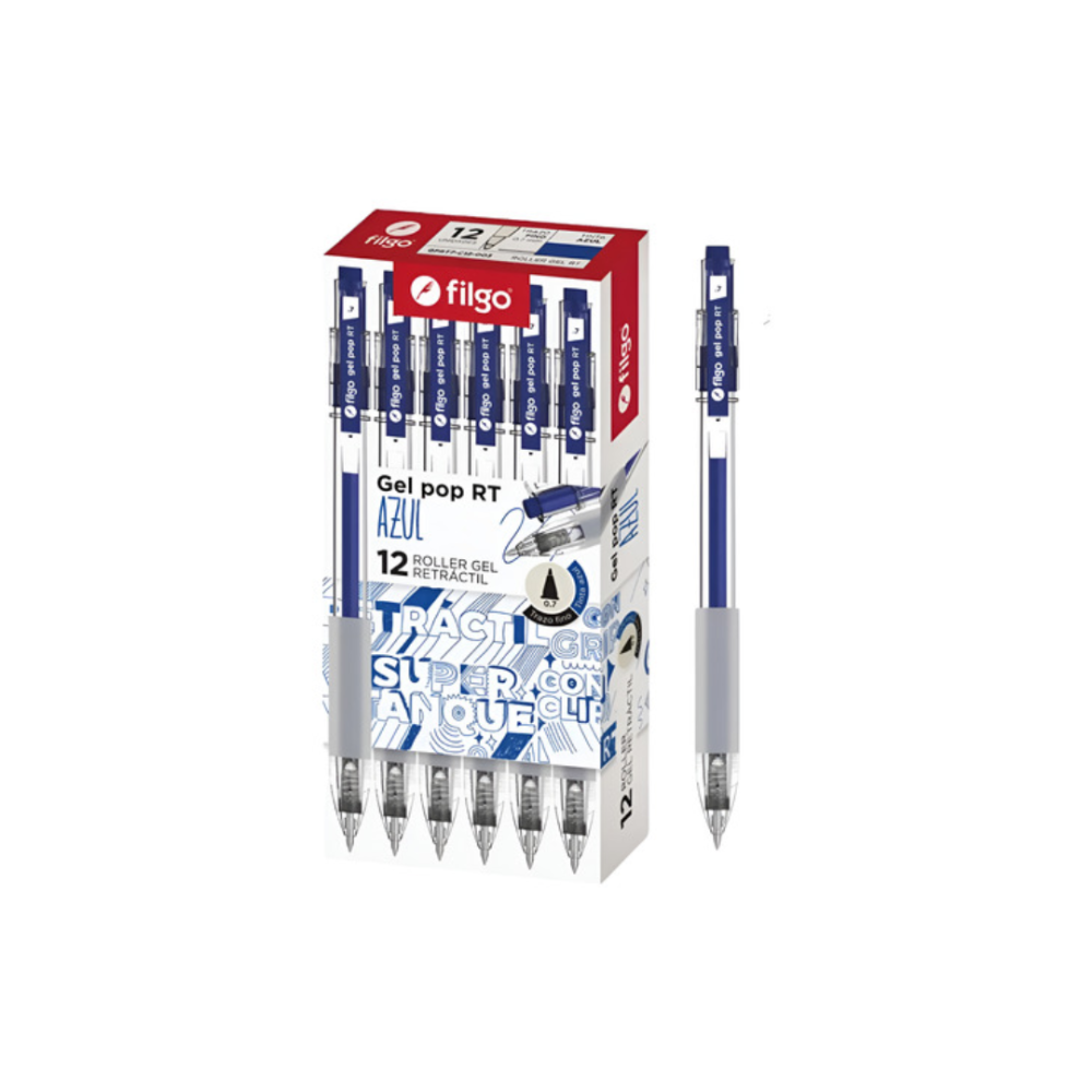 Boligrafo Filgo Gel Retractil Azul