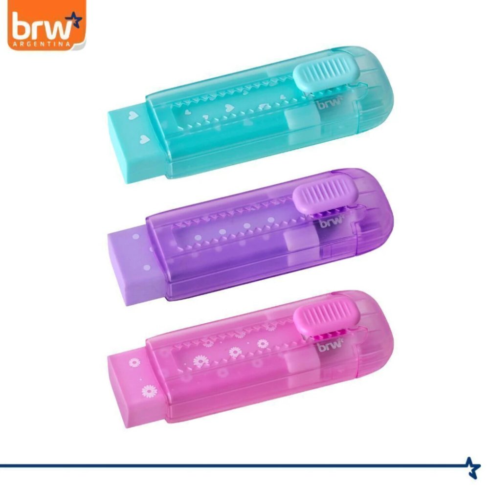 27 Goma de borrar brw Trincheta Retractil