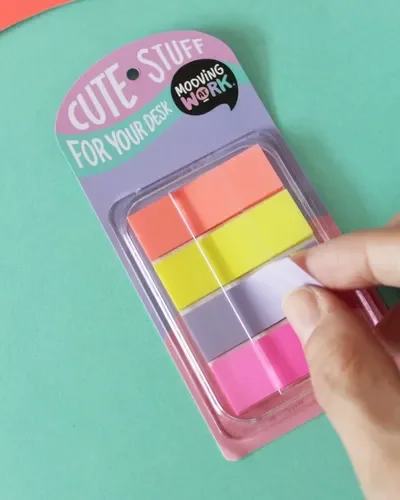 27 Banderitas Mooving con dispenser x4u
