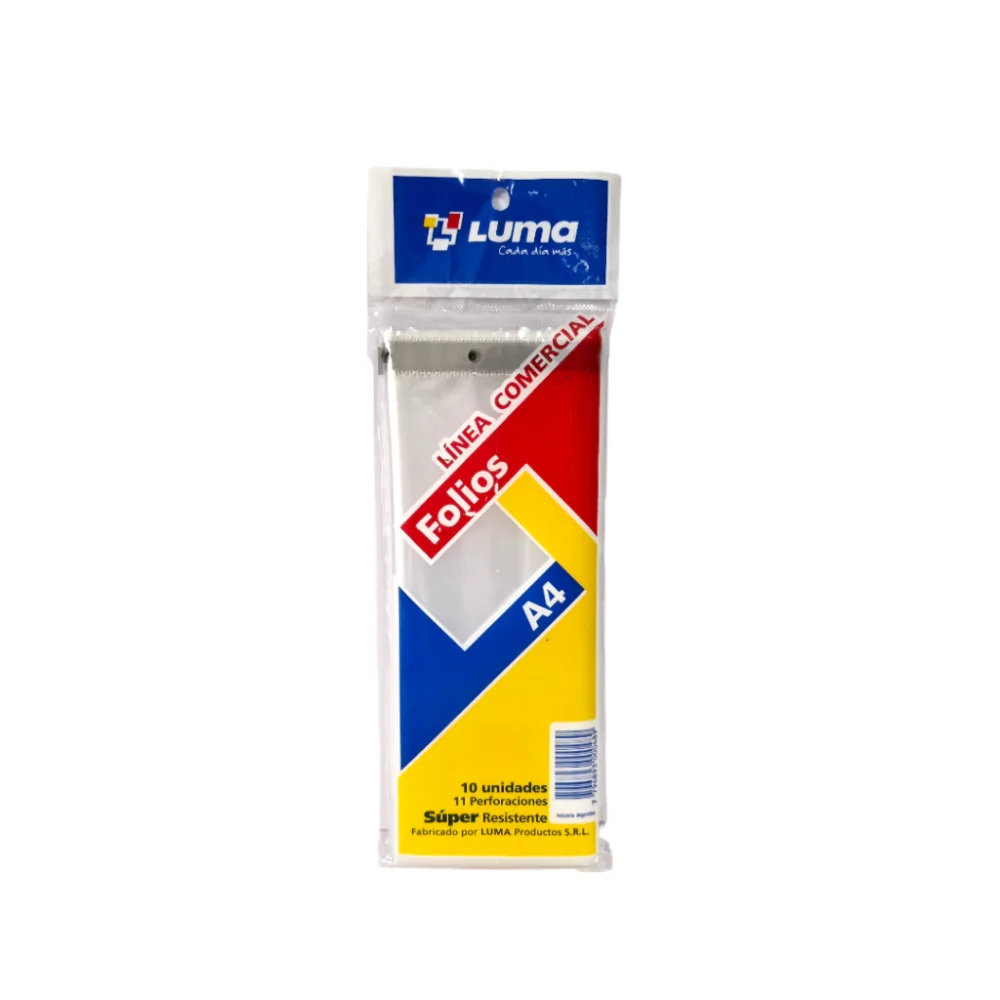 27 Folio Luma A4 Reforzado x10