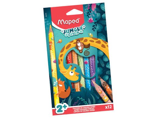 27 Lapices de colores Maped Jumbo