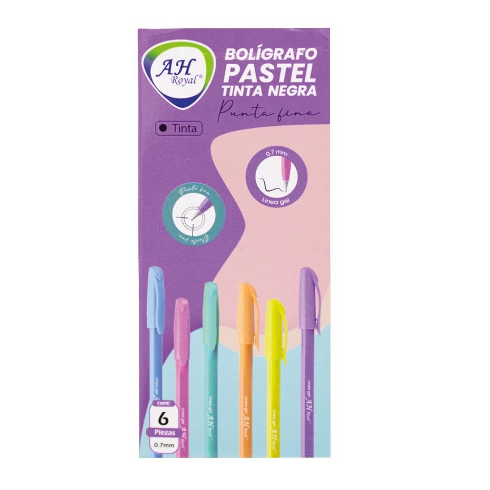 Boligrafo AH Royal Colores Pasteles x12 Und.