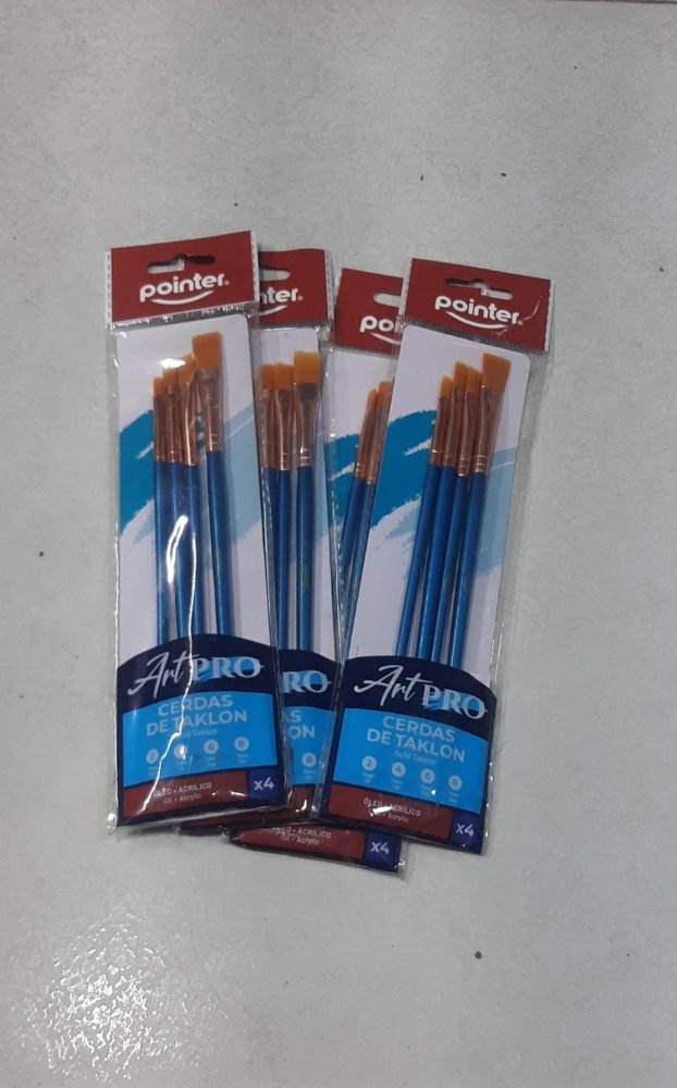 Pinceles  Pointer x 4 unidades