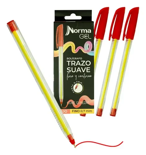 Boligrafo Norma Gel - Rojo