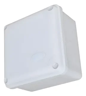 CAJA DE PASO 10X10 BLANCA TORNILLO PLÁSTICO CIERRE HERMETICO EMPAQUE INREMOL