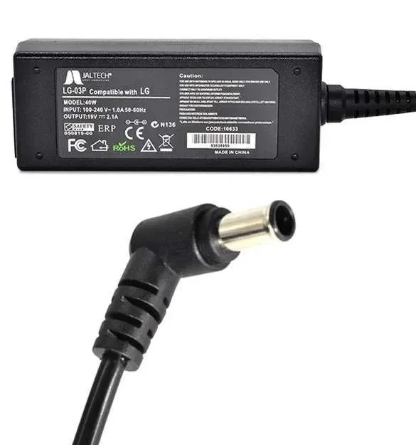 CARGADOR PARA MONITOR LG 19V 2.1A