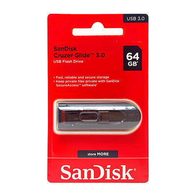 MEMORIA USB SANDISK CRUZER GLIDE 3.0 64GB