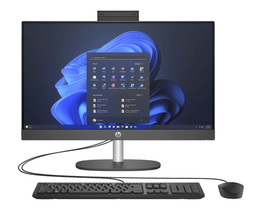 TODO EN UNO HP 24-CR0332LA - INTEL CORE I3 N300 - 8GB DDR4 - 512GB SSD - PANTALLA 23,8" FHD - NO DVD - HDMI - FREDDOS - NEGRO - C34JFLA#ABM