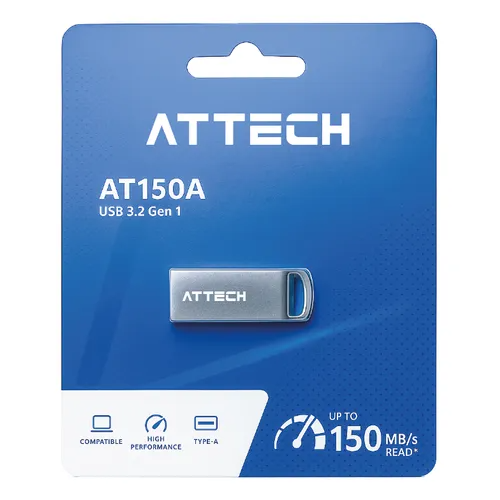 MEMORIA ATTECH 64 GB USB 3.2 GEN 1 METALICA AT150A