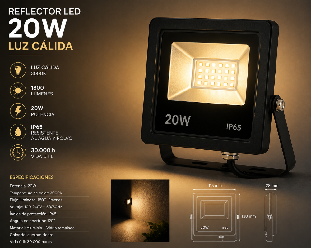 REFLECTOR 20 CALIDO
