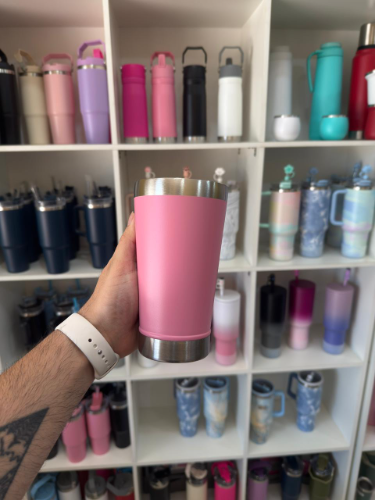 Vaso cervecero 473 ML Rosa