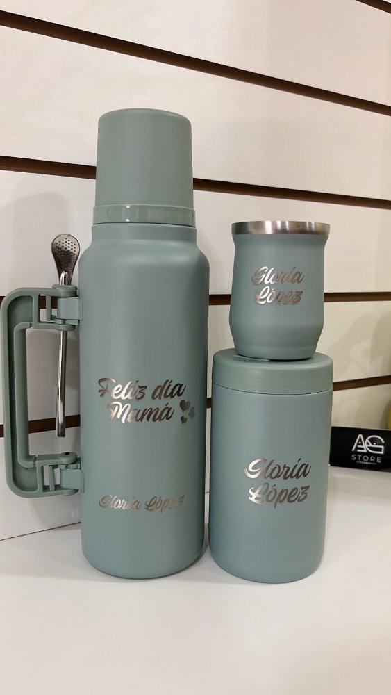 Kit Matero 2 en 1 de 1L Verde Olivo
