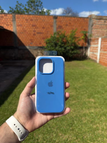 Case Iphone 14 Pro Silicona Color Azul