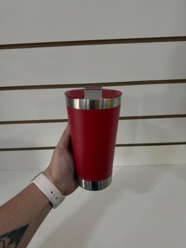 Vaso cervecero 473 ML ROJO