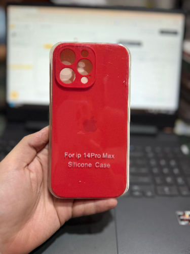 Case Iphone 14 Pro Max Silicona Color Rojo