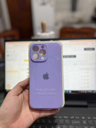 Case Iphone 14 Pro Max Silicona Color Lila