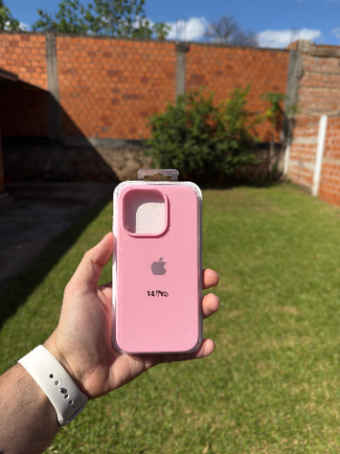 Case Iphone 14 Pro Silicona Color Rosa