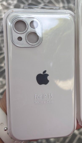 Case Iphone 15 Silicona Color Blanco