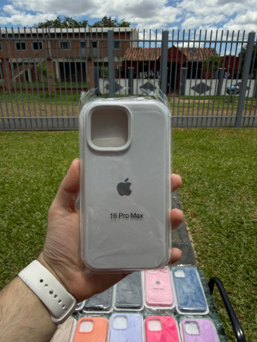 Case Iphone 16 Pro Max Silicona Color Blanco
