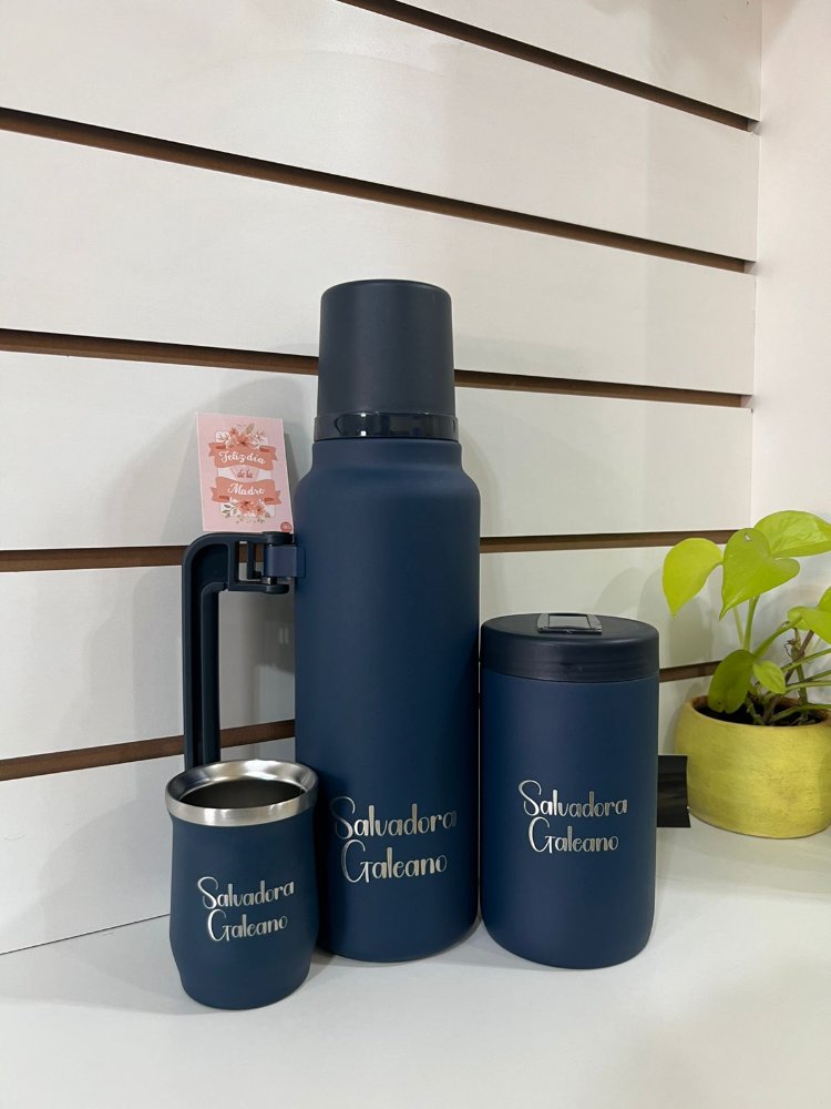 Kit Matero 2 en 1 de 1L Azul Marino