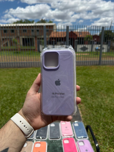 Case Iphone 16 Pro Max Silicona Color Lila Pastel