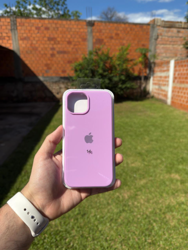Case Iphone 14 Silicona Color Lila