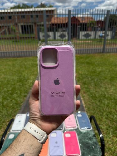 Case Iphone 16 Pro Max Silicona Color Rosa Pastel
