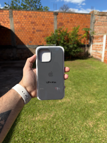 Case Iphone 13 Pro Max Silicona Color Gris