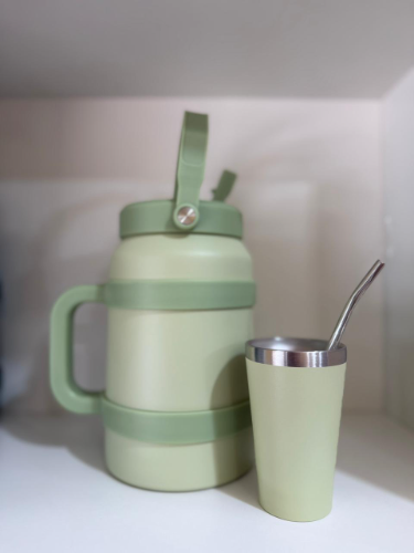 Kit Garrafita de 1.9L Verde Claro con Verde Oscuro