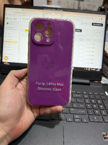 Case Iphone 14 Pro Max Silicona Color Morado